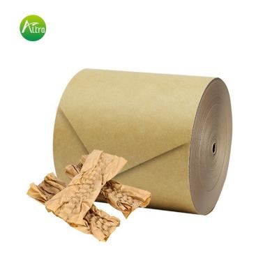 China Recyclable Brown Kraft Paper Honeycomb Recyclable Kraft Paper Roll For Packing for sale