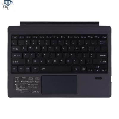 China New US Language Capacitive Wireless Keyboards For Microsoft Surface Pro 3/4/5/6/7 Gray Backlight Tablet Keyboard With Touchpad for sale