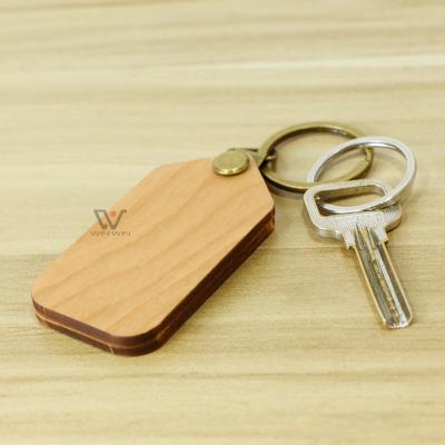 China Gifts Kit Cheap Souvenir Carving Custom Logo Blank Wood Touch Screen Pen DIY Key Chain Keychains for sale