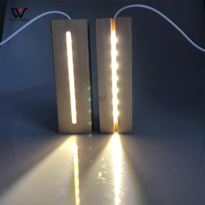 China 2022 DIY Oversized Rectangle Eco-friendly Hot Selling Customized Wooden Night Light for sale