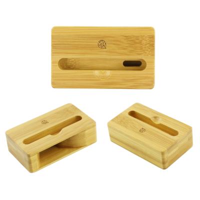 China No Stand 2021 Luxury Portable Wooden Wooden Loudspeaker Sound Amplifiers Wireless Multifunctional Bracket for sale