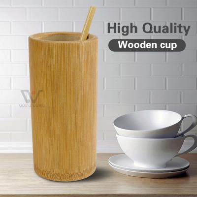 China Travel Sustainable 100% Natural Organic Bamboo Coffee Mug 500ml for sale