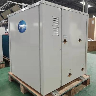 China Outdoor ground source DC geothermal inverter heating water to water heat pump water source with inverter heat pump heater manufacture for sale