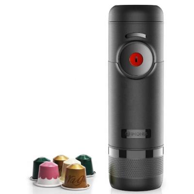 China Best Selling Car Auto Portable Nespresso Capsule Espresso Coffee Machine Heats Water for sale