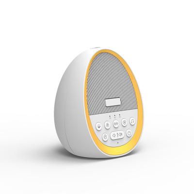 China Portable Rechargeable 7 Colors LED Light White Noise Natural Sound Machine With 7 Baby Breathing Light Hot for sale