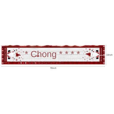 China American Light Luxury Red Plaid Runner Oilproof Christmas Festival Decorations Table Cloth Table Cloth for sale