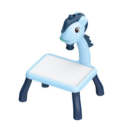 China Table Plastic Multifunctional Children's Drawing Modeling Pony Cartoon Drawing Board Science And Education Toy for sale