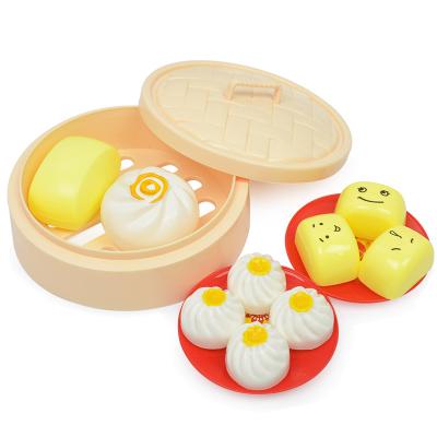 China Unlimited Play Room Kitchen Cooking Children's Toys Simulation Breakfast Cooked Steamed Buns Steamer Toys for sale