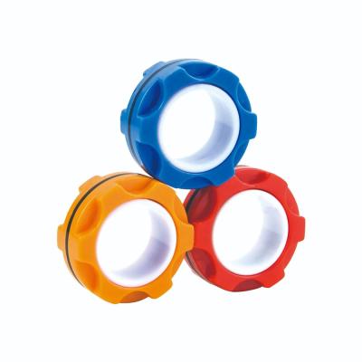 China New Ring Fidget Spinner Toy Spinning Decompression Toy Gyro Compass Hand Spinner Child Magnetic Toy Finger Magic RingTool Adult Decompression Toy for sale