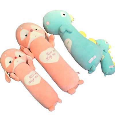 China Cute Rabbit Sleeping Pillow Large Plush Dinosaur Pillow Ott Monster Cushion Plush Toy Long for sale