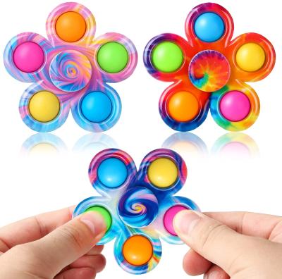 China Release Squeeze Noise Buster Spinner Toys Push Bubble Tied Tied Buster Snap Spinners Pop Up Simple Buster Toy Kids Adults Sensory Gift for sale