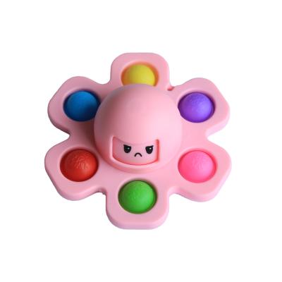 China 2021 New 2021Spinner Effort Release Funny Toy Face Changing Octopus Bubble 3d Wiggle Relax Simple 360 ​​Spinner Spinner Bubble Kids Toys for sale