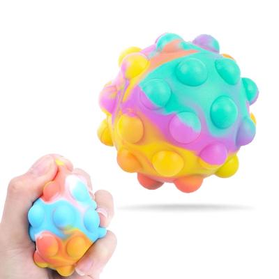 China Silicone Ball Silicone Exhale Acupressure Rodent Control Round Press Pinch Sticky Person Squishy Toys for sale