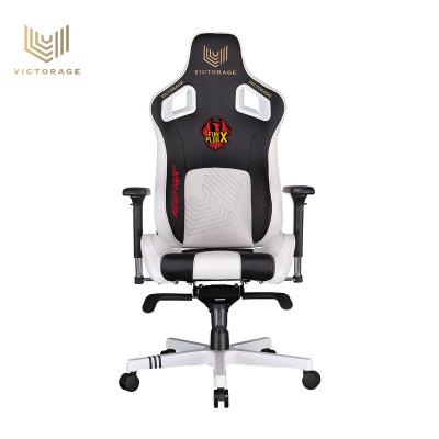 China VICTORAGE V3 FPX Series Premium Rotating Black White Black PU Leather Material 4D Armrest Office Home Gaming Chair for sale