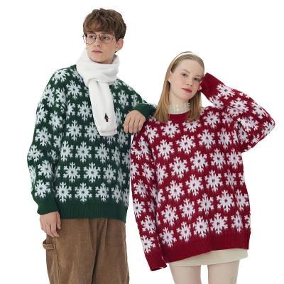 China Anti-Wrinkle Winter New Arrival Fashionable Snowflake OEM/Custom Ugly Knitwear Jumper Unisex Clothing ODM Christmas Sweater Casual Style for sale