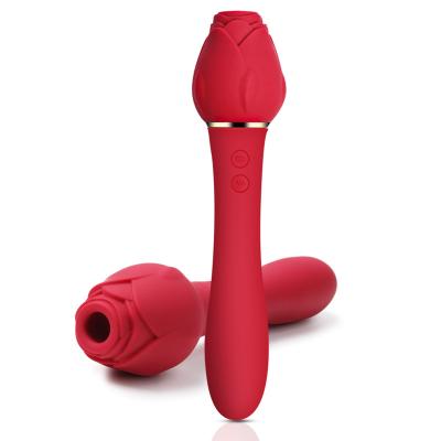 China Skin Friendly Manufacturer Clit Sucker Nipple Stimulator Sex Toys For Women Rose Clitoral Vibrator Sucking Rose Vibrator for sale