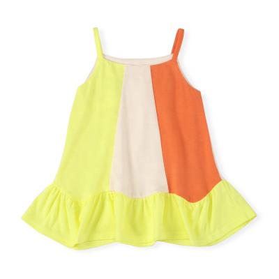 China Summer New Fashion Girl Dress Breathable Fashionable Colorful Kids Girls Sleeveless Dresses for sale