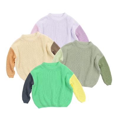 China Anti-pilling 2022 custom color design baby 100%cotton clothes boutique girls sweaters pullovers for sale