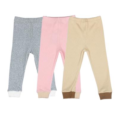 China 2021 breathable new girl stacked pants girl color mine stripe casual gaiters pants with pleated pants for sale