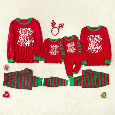 China 2021 New Arrival Children's Christmas Anti-pilling Family Matching Pajamas Set for sale