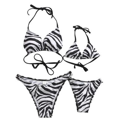 China Matching Mommy And Me Breathable Family Mother Daughter Print Swimwear Swimwear Bathing Suit for sale