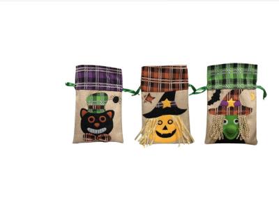 China Custom Tote Bag Halloween Style Themed Fabric Halloween Decorative Products Custom Gift Bag for sale