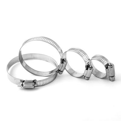 China Customized industrial sus 304 stainless steel non standard american type hose clamp for sale