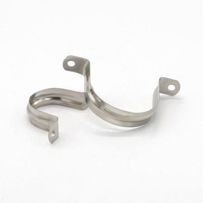 China Industrial Stainless Steel Galvanized 50mm Single Saddle Half Pipe Clamps for sale