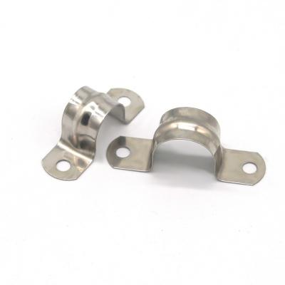 China Customized Heavy Duty Galvanized Metal Saddle Steel Pipe U Type Industrial Clamp for sale