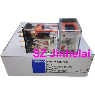 China - New and original Intermediate relay 2NO 2NC 8pin 220/240VAC 110/120VAC 24VAC 12VAC 110/120VDC 48VDC 24VDC 12VDC from Omron MY2N-GS for sale