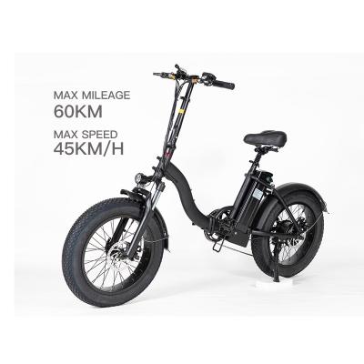 China Hot Sale Aluminum Alloy Fat Tire 20 Inch Zeegr Bicycle 48V /13AH 500W Battery Folding Electric Bicycle Foldable Electric Bicycles for sale