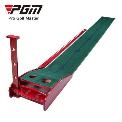 China Golf PuttingTraining PGM TL015 3M Golf Practice Mat Velvet Wood Putting Golf PuttingTraining Golf Putting Mat Indoor for sale