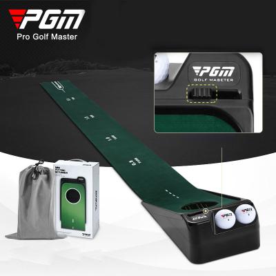 China Golf Putting Practice Golf Putting Practice PGM TL030 Velvet Indoor Mini Golf Putting Mat Electric Return Putting Mats for sale