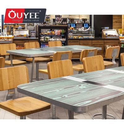 China Shop Milk Tea Shop Interior Decoration Designed Modern Customized Display Table Chairs Set For Bubble Tea Shop for sale