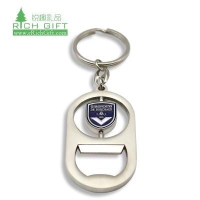 China Portable and environment friendly custom odm soft enamel stainless steel metal shine silver plated beer bottle opener key chain key chain metal for sale for sale