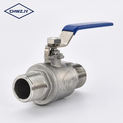 China SS304 SS316 NPT/BSP General Male Thread Stainless High Quality Female Two Piece Ball Valves for sale