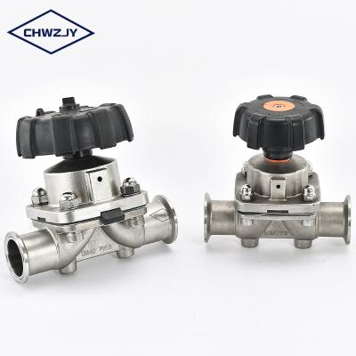 China JY General Sanitary Manual Diaphragm Valve With Silicone Gasket for sale