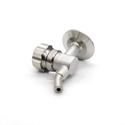 China JY SS General Trilamp Stainless Steel TC Beer Brewing Sampling Tap Sanitary Valve for sale