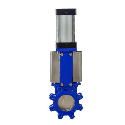 China General Cast Stem Extension Knife Steel Pneumatic Rising Gate Valve Price List for sale