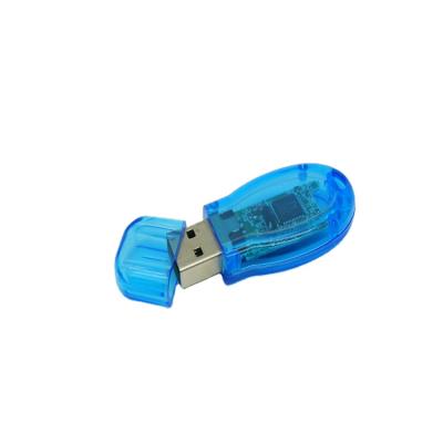 China Portable high quality blue transparent design, portable sturdy and durable memory card, U disk memory stick for sale