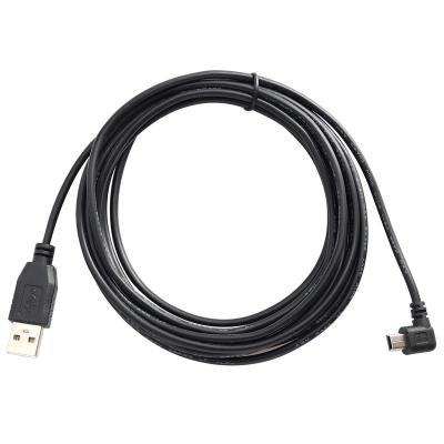 China Camera 2m 90 Degree Mini USB 5 PIN Male to USB 2.0 Data Transfer Power Charging Cable for sale