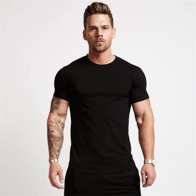 China High Quality Customized Logo Custom Compression Sport Gym Breathable Summer T-Shirt For Man for sale