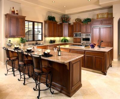 China Benson Kitchen Cabinets Modern Luxury Solid Wood Sideboard Kitchen Island Cabinets for sale