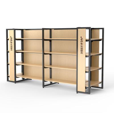 China Supermarket Double Sided Shelves For Sale Double Sided Shelf Grocery Display Racks for sale