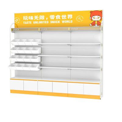 China Single Sided Grocery Snacks Shelf Single Sided Grocery Snack Shelf Supermarket Display Rack for sale