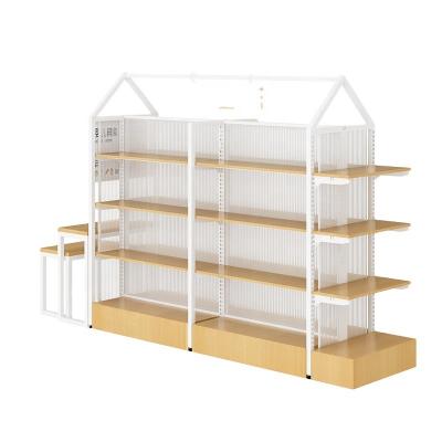 China Maternal and child double-sided shelf shop display cabinet display rack double-sided shelf display racks for sale