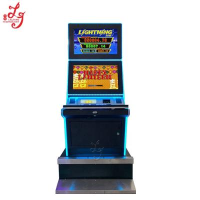 China Dual Screen Steel Happy Lantern Jackpot Video 23 Inch Touch Screen Slot Casino Gambling Games Machines For Sale for sale