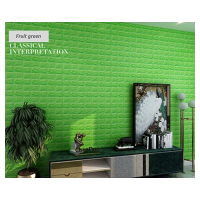 China European and American TV background stickers 3D brick wall grain modern paste wallpaper self-adhesive wallpaper wall decoration for sale