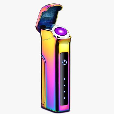 China Wholesale China Shisha Hookah Battery Lighter Contact Smelling Current Selection Display Power Isolation LED Lithium Rotating Lithium Electric Lighter for sale