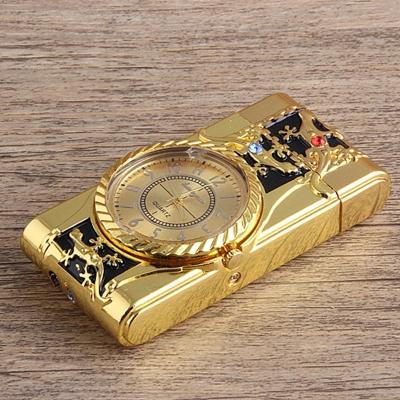 China China Shisha Hookah Quartz Watch Torch Turbo Lighter Gas Lighter 1300C Electronic Butane Lighter Electronic Butane Lit Cigar Gift for sale